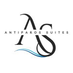 Antiparos Suites Logo White Background with dark logo